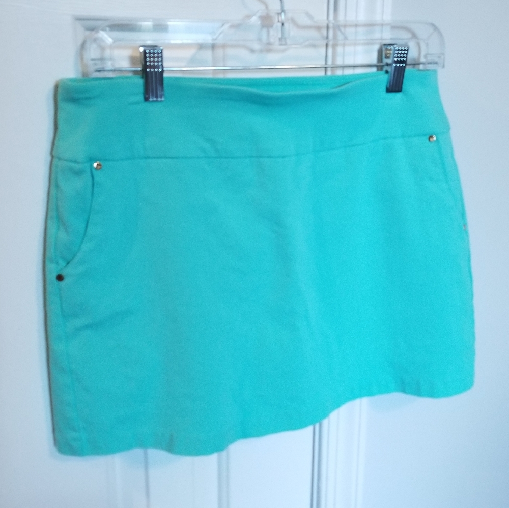 Stretch spandex skirt w/pockets